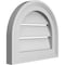 Ekena Millwork Round Top Surface Mount PVC Gable Vent: Functional, w/ 2"W x 1-1/2"P Brickmould Frame, 14"W x 12"H GVPRT14X1202SF - alternate 3